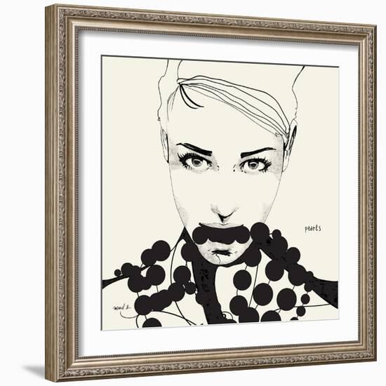 Pearls-Manuel Rebollo-Framed Premium Giclee Print