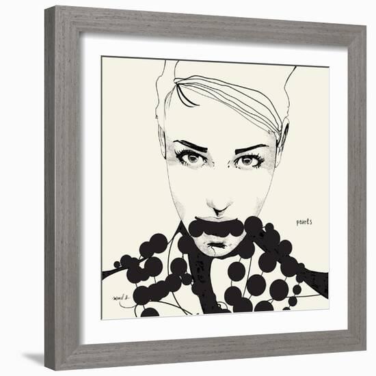 Pearls-Manuel Rebollo-Framed Premium Giclee Print