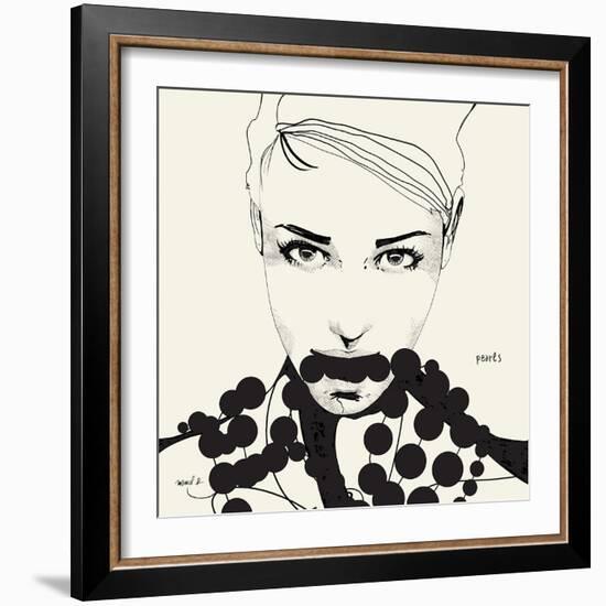 Pearls-Manuel Rebollo-Framed Art Print