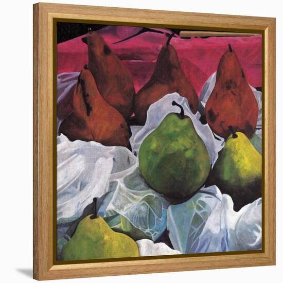 Pears, 2002-Pedro Diego Alvarado-Framed Premier Image Canvas