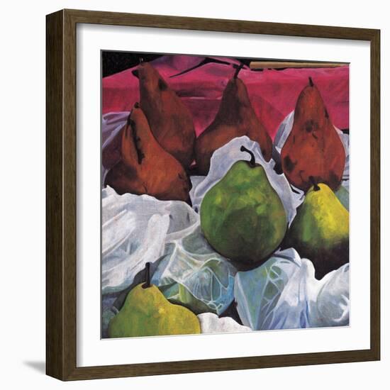 Pears, 2002-Pedro Diego Alvarado-Framed Giclee Print