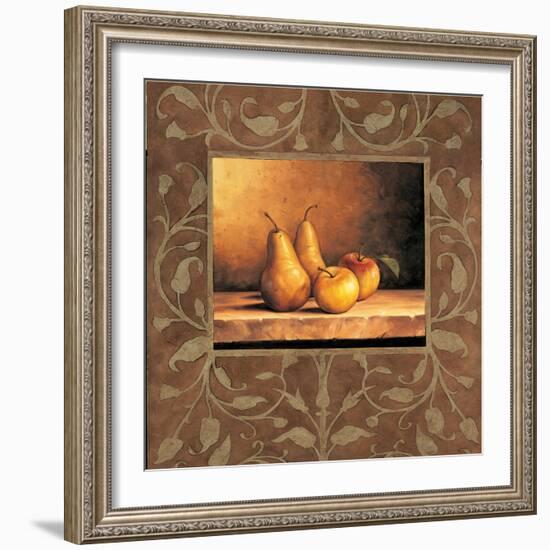 Pears and Apples-Andres Gonzales-Framed Art Print