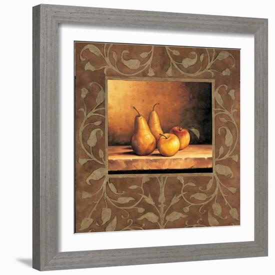 Pears and Apples-Andres Gonzales-Framed Art Print