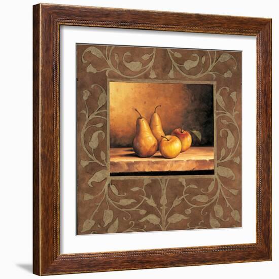 Pears and Apples-Andres Gonzales-Framed Art Print