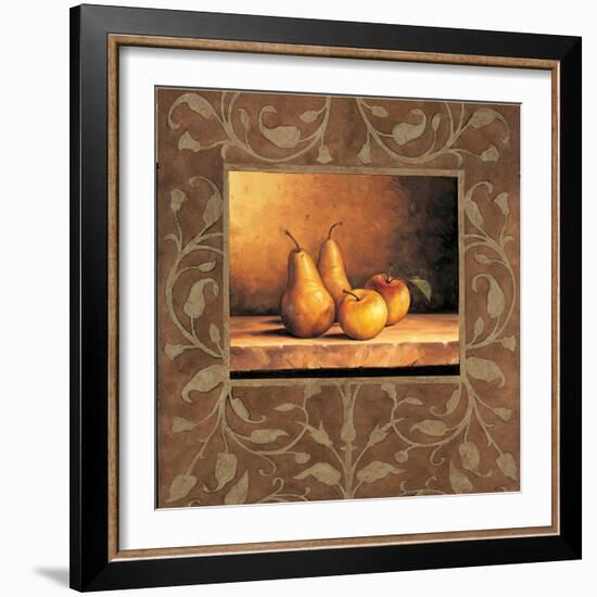 Pears and Apples-Andres Gonzales-Framed Art Print