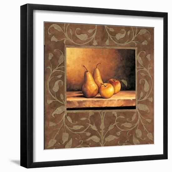 Pears and Apples-Andres Gonzales-Framed Art Print