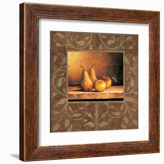 Pears and Apples-Andres Gonzales-Framed Art Print