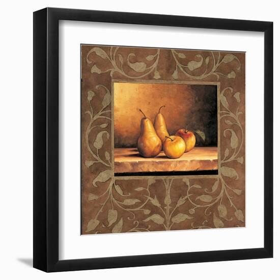 Pears and Apples-Andres Gonzales-Framed Art Print