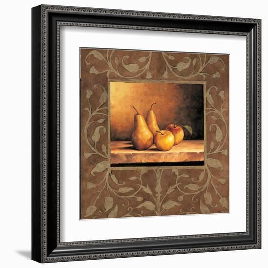 Pears and Apples-Andres Gonzales-Framed Art Print