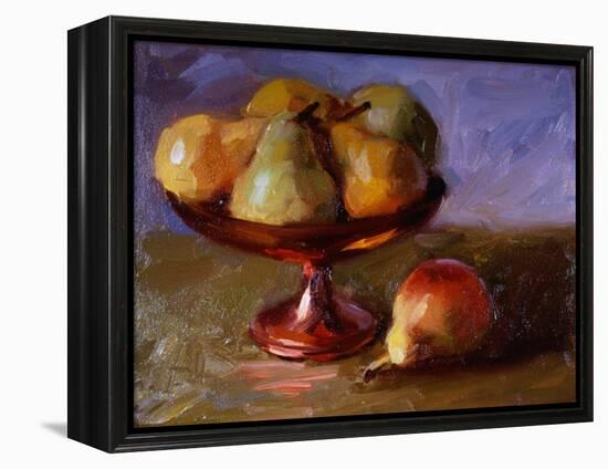 Pears and Copper Dish-Pam Ingalls-Framed Premier Image Canvas