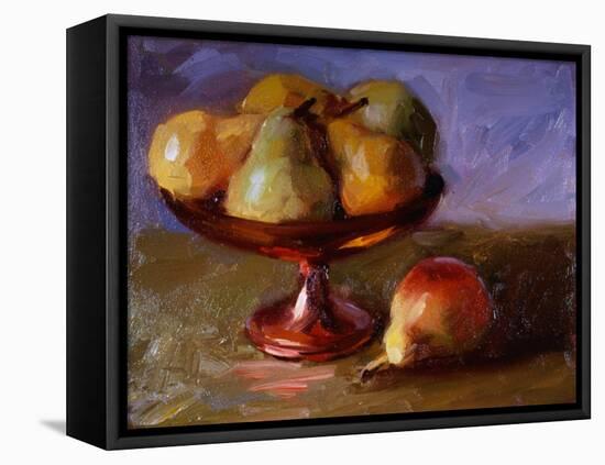 Pears and Copper Dish-Pam Ingalls-Framed Premier Image Canvas