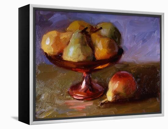 Pears and Copper Dish-Pam Ingalls-Framed Premier Image Canvas