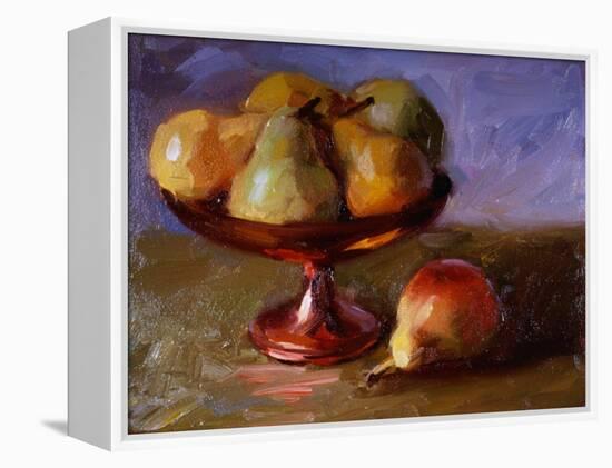 Pears and Copper Dish-Pam Ingalls-Framed Premier Image Canvas