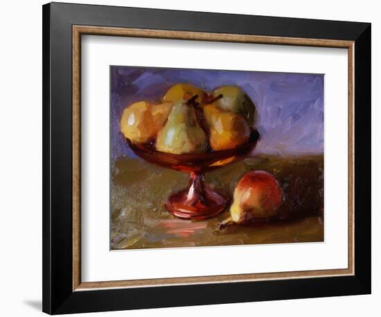 Pears and Copper Dish-Pam Ingalls-Framed Giclee Print