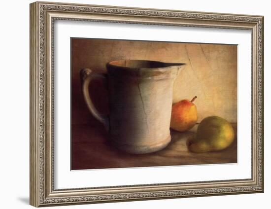 PEARS AND PITCHER-Sally Wetherby-Framed Art Print