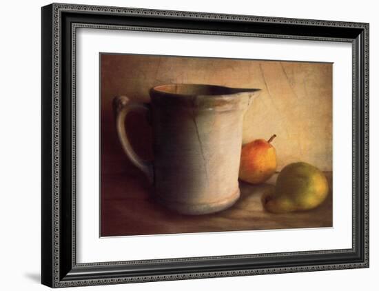 PEARS AND PITCHER-Sally Wetherby-Framed Art Print