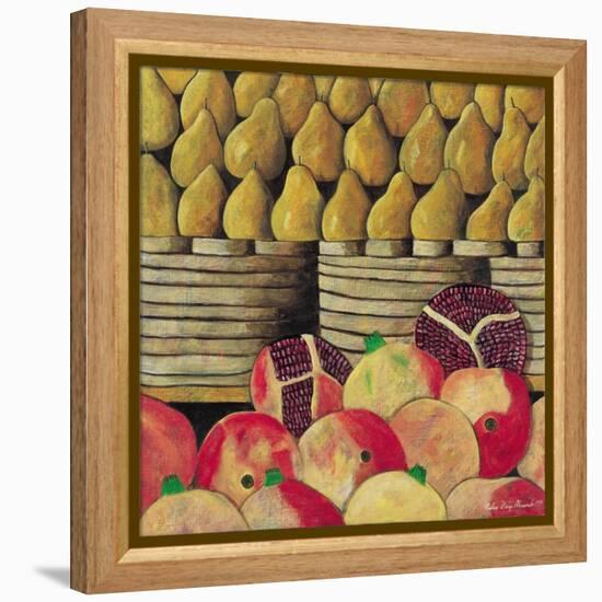 Pears and Pomegranates, 1999-Pedro Diego Alvarado-Framed Premier Image Canvas