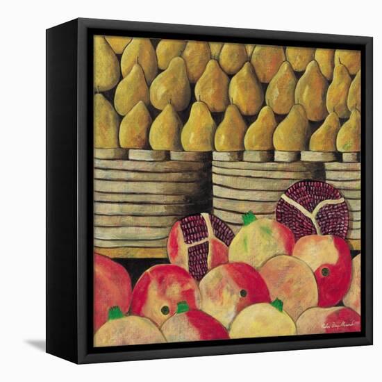 Pears and Pomegranates, 1999-Pedro Diego Alvarado-Framed Premier Image Canvas