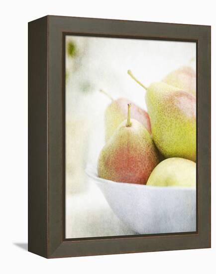 Pears in a Bowl Still Life-Steve Lupton-Framed Premier Image Canvas