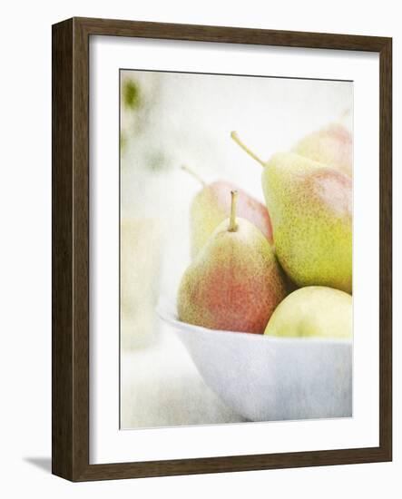 Pears in a Bowl Still Life-Steve Lupton-Framed Photographic Print