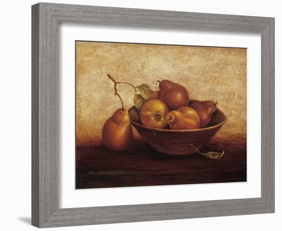 Pears in Bowl-unknown Sibley-Framed Art Print