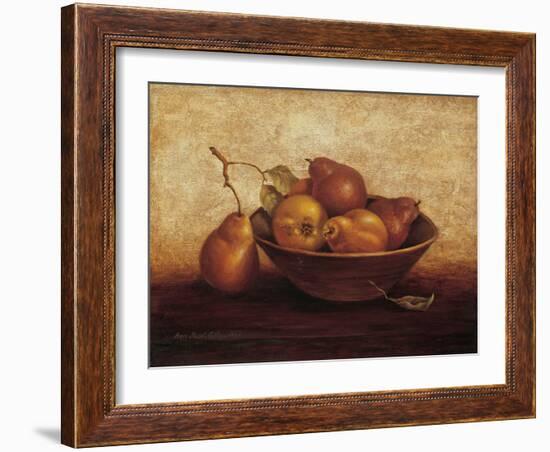 Pears in Bowl-unknown Sibley-Framed Art Print