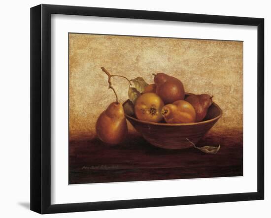 Pears in Bowl-unknown Sibley-Framed Art Print