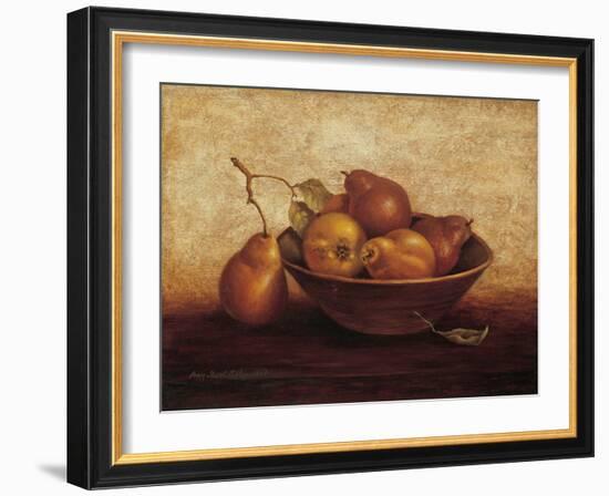 Pears in Bowl-unknown Sibley-Framed Art Print