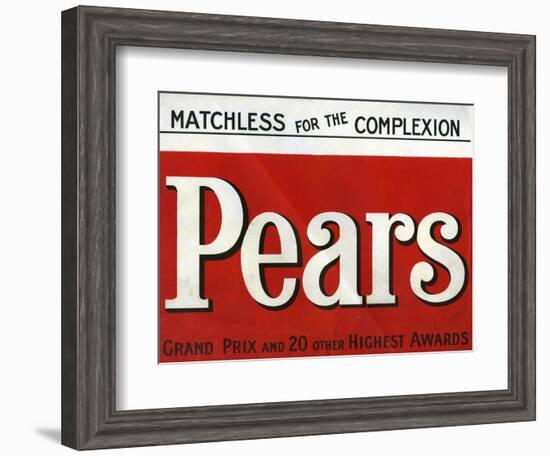 Pears, Magazine Advertisement, UK, 1907-null-Framed Giclee Print