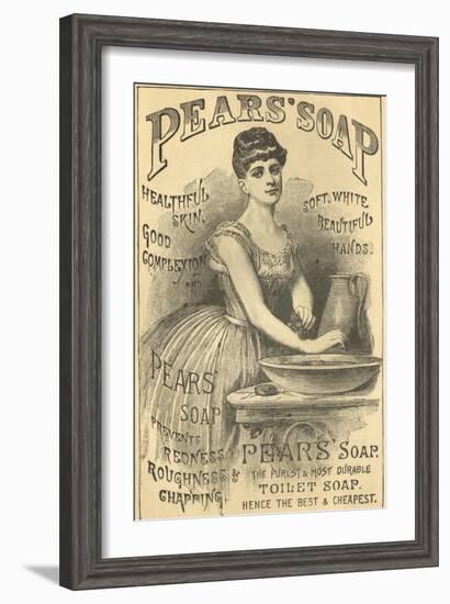 Pears Soap Washbowl-null-Framed Giclee Print