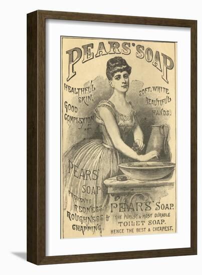 Pears Soap Washbowl-null-Framed Giclee Print