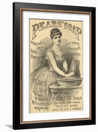 Pears Soap Washbowl-null-Framed Giclee Print