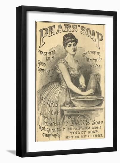 Pears Soap Washbowl-null-Framed Giclee Print