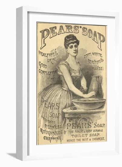 Pears Soap Washbowl-null-Framed Giclee Print