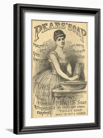 Pears Soap Washbowl-null-Framed Giclee Print