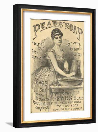 Pears Soap Washbowl-null-Framed Giclee Print