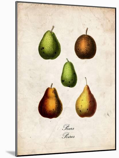 Pears-null-Mounted Art Print