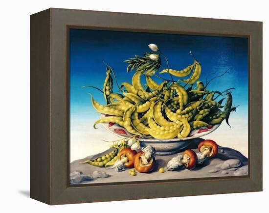 Peas in a Bowl-Amelia Kleiser-Framed Premier Image Canvas