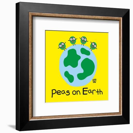 Peas On Earth-Todd Goldman-Framed Art Print