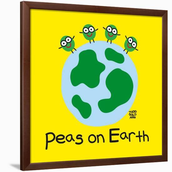 Peas On Earth-Todd Goldman-Framed Giclee Print