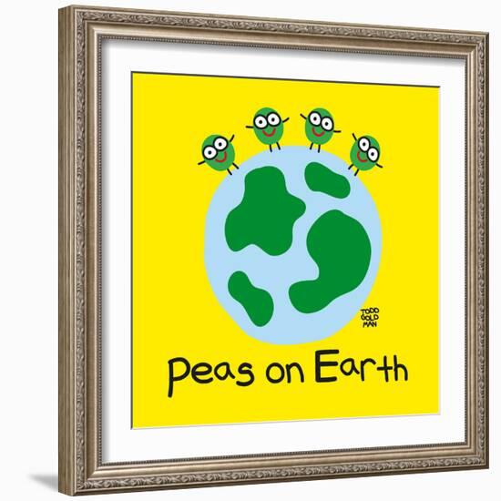 Peas On Earth-Todd Goldman-Framed Giclee Print