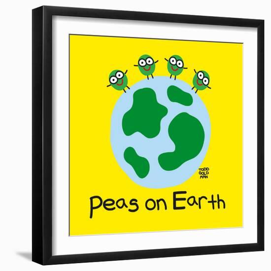 Peas On Earth-Todd Goldman-Framed Giclee Print