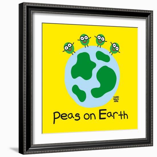 Peas On Earth-Todd Goldman-Framed Giclee Print