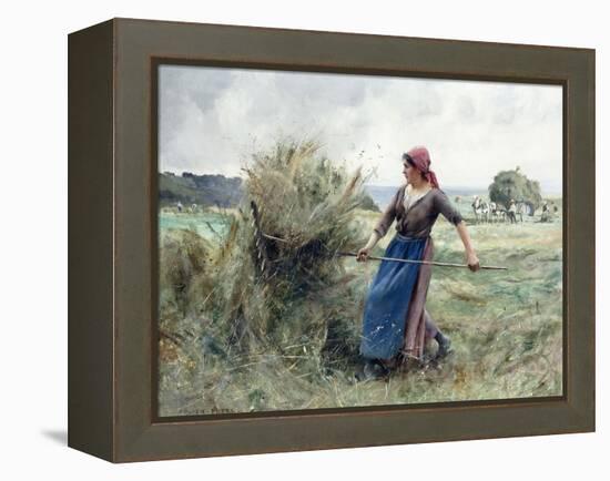 Peasant and Hay-Julien Dupre-Framed Premier Image Canvas