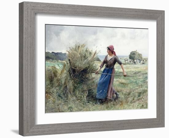 Peasant and Hay-Julien Dupre-Framed Giclee Print