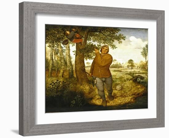 Peasant and the Nest Robber-Pieter Bruegel the Elder-Framed Art Print