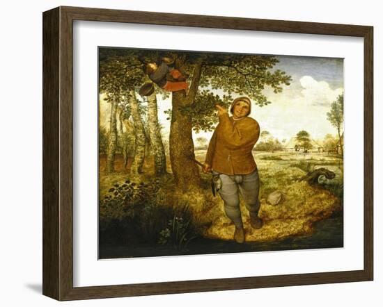 Peasant and the Nest Robber-Pieter Bruegel the Elder-Framed Art Print