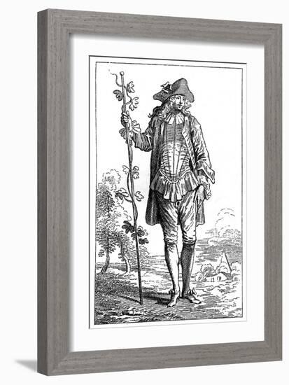 Peasant Costume-Jean-Antoine Watteau-Framed Giclee Print