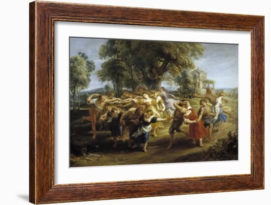 Peasant Dance, 1630-1635-Peter Paul Rubens-Framed Giclee Print