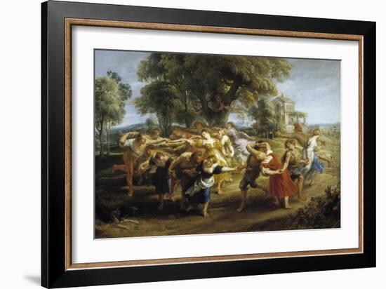 Peasant Dance, 1630-1635-Peter Paul Rubens-Framed Giclee Print